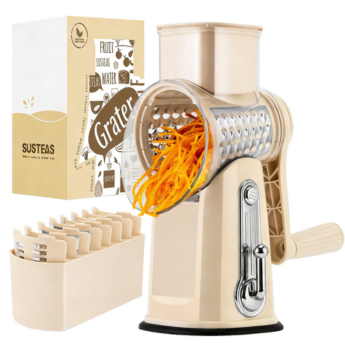 Rotary Vegetable Slicer Cheese Grater Kitchen Too