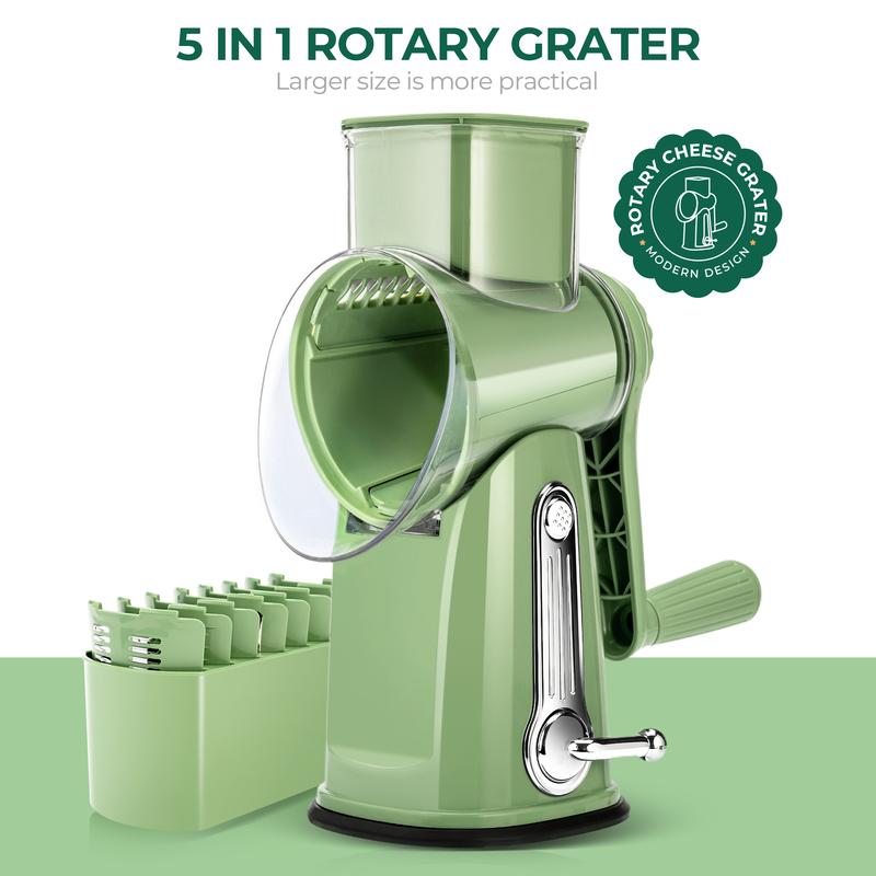 Rotary Vegetable Slicer Cheese Grater Kitchen Too