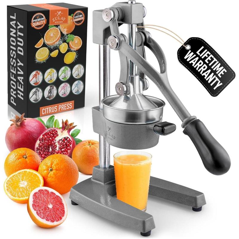 Heavy-Duty Cast Iron Citrus Juicer Press