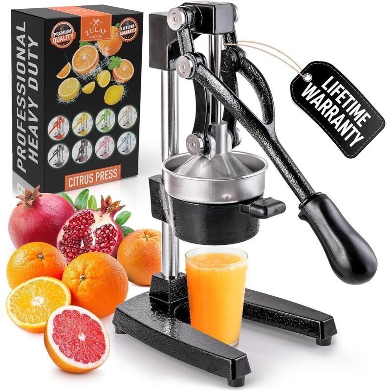 Heavy-Duty Cast Iron Citrus Juicer Press